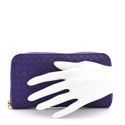 Bottega Veneta Nappa Intrecciato Zip Around Wallet Anemone 2 of 10