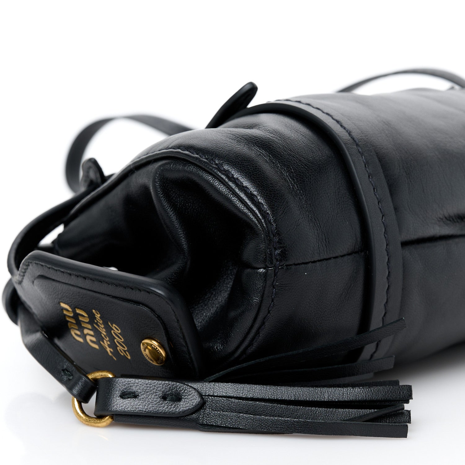 Miu Miu Nappa Mini Joie Shoulder Bag Black 8 of 9