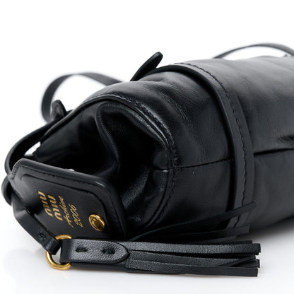 Miu Miu Nappa Mini Joie Shoulder Bag Black 8 of 9