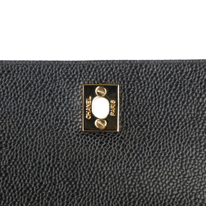Chanel Caviar Flap Shoulder Bag Black 6 of 9