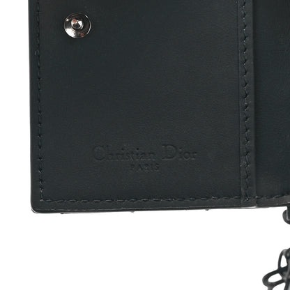 Christian Dior Ultra Matte Calfskin Small Lady Dior Flap Card Holder Black 6 of 11
