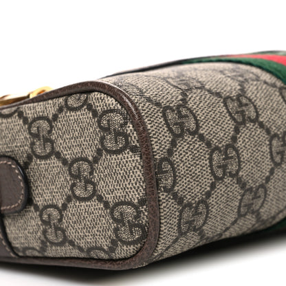 Gucci GG Supreme Monogram Web Small Ophidia Belt Bag 85 34 Dark Brown 8 of 9