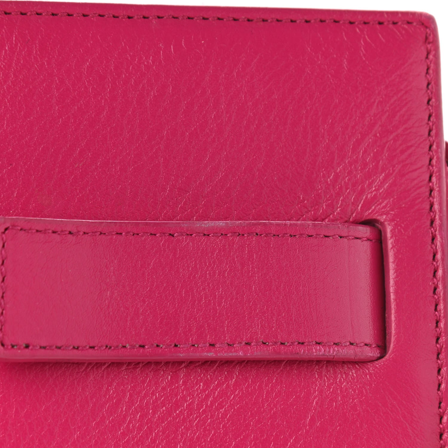 Saint Laurent Calfskin Small Sac De Jour Lipstick Fuchsia 14 of 22