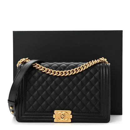 Chanel Caviar Quilted New Medium Boy Flap Black Black 11 of 11