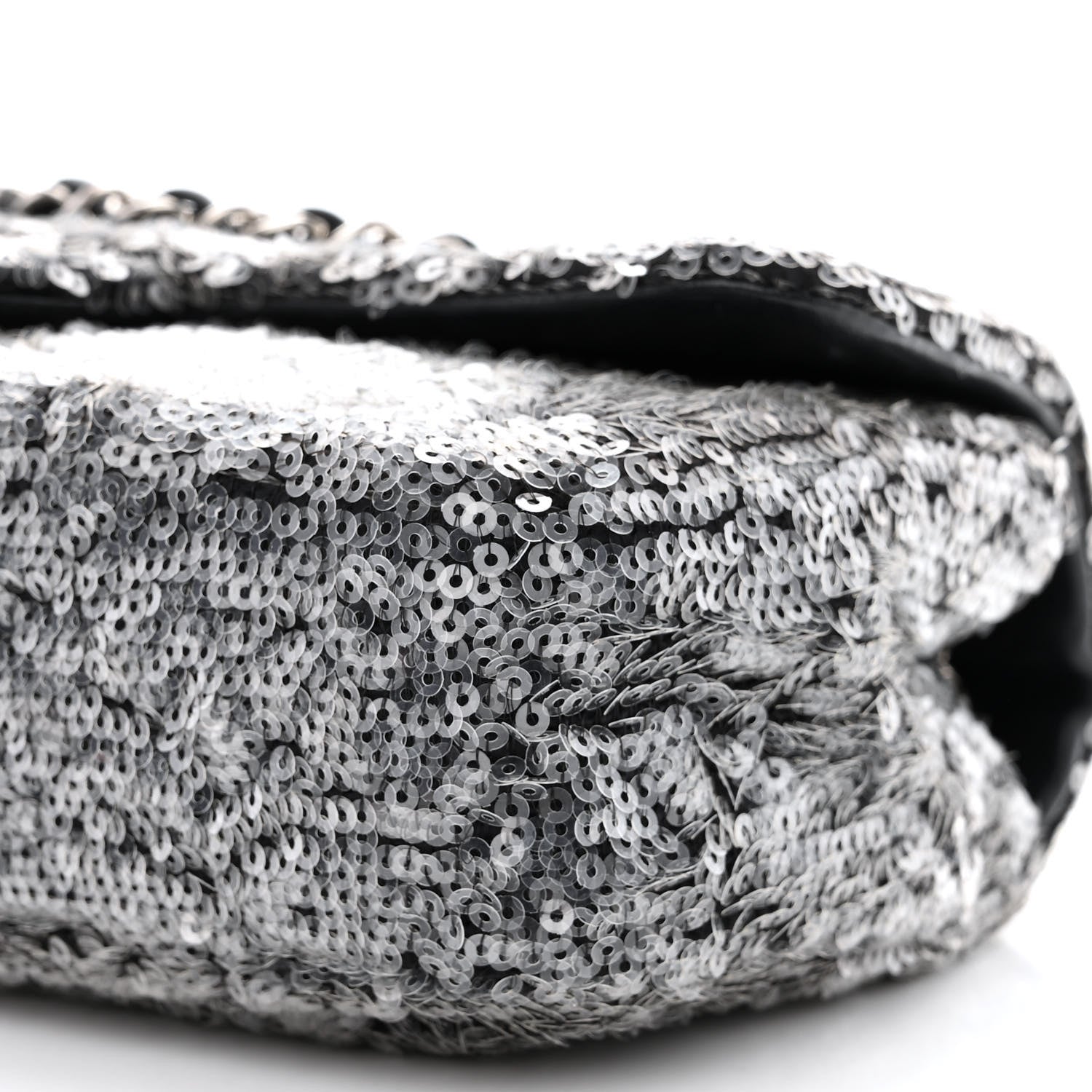 Chanel Sequin Mini Waterfall Flap Grey 10 of 11