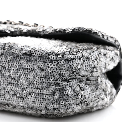Chanel Sequin Mini Waterfall Flap Grey 10 of 11