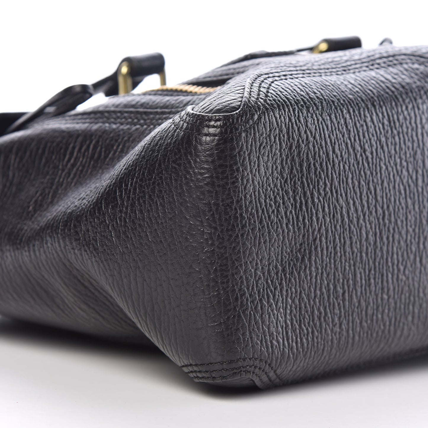 3.1 Textured Calfskin Medium Pashli Satchel Black