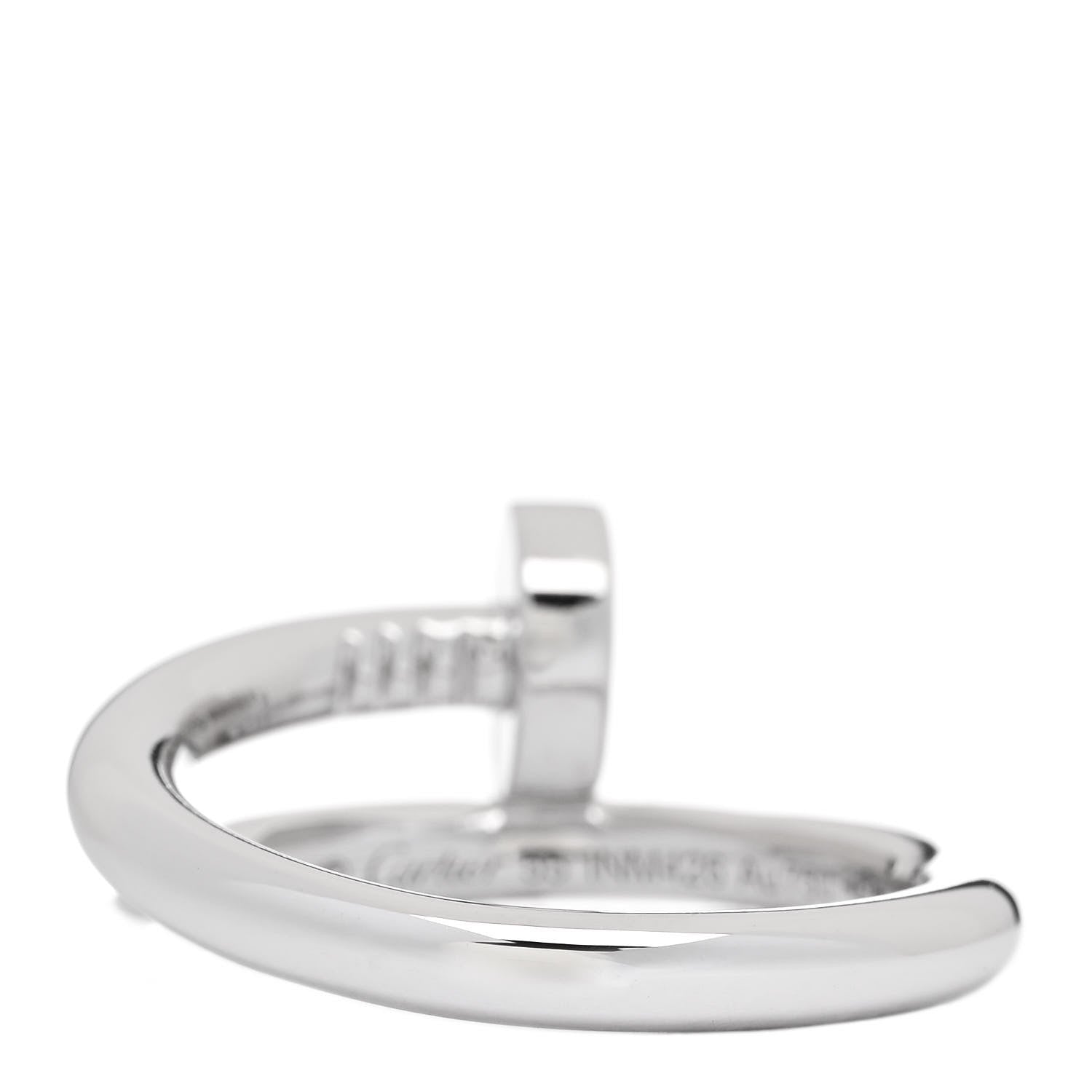 Cartier 18K White Gold Juste Un Clou Ring 55 7.25 3 of 4