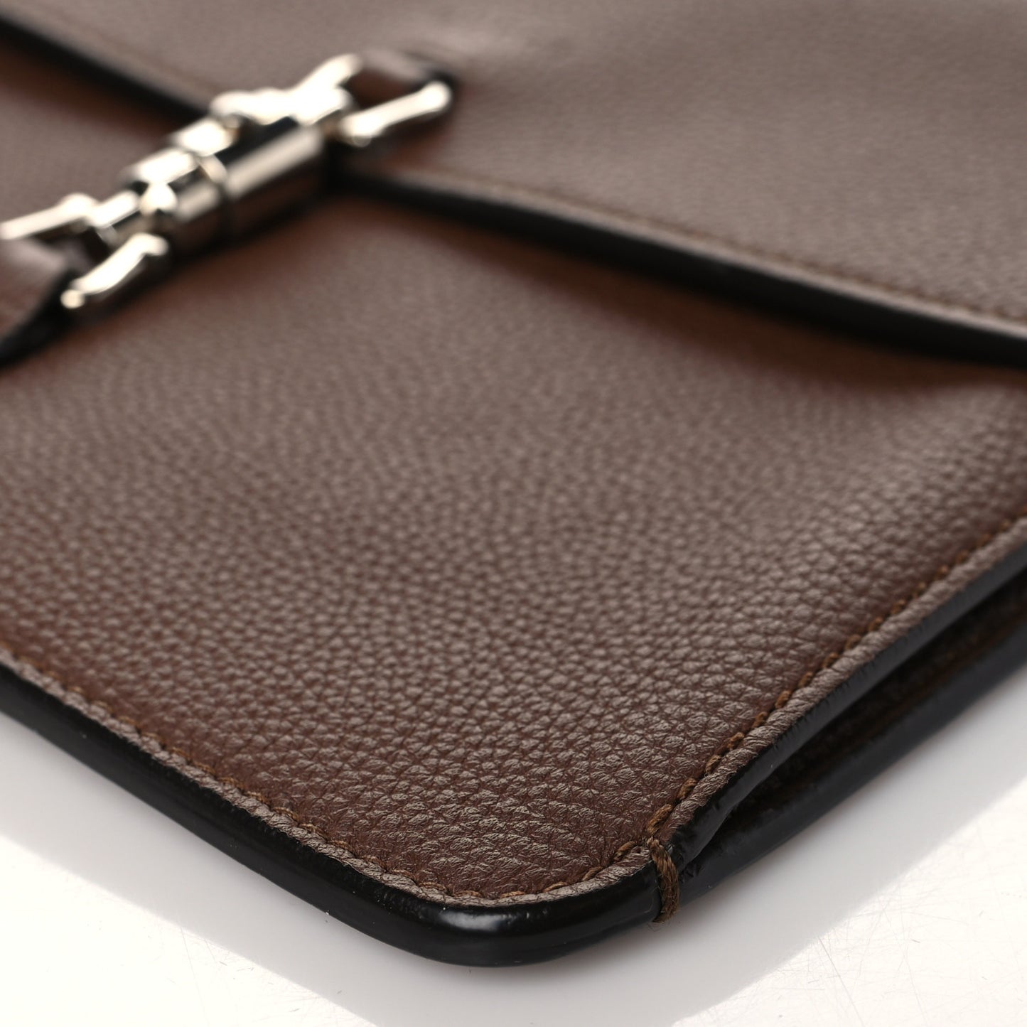 Grand Prix Calfskin Jackie Convertible Shoulder Bag Nut Brown