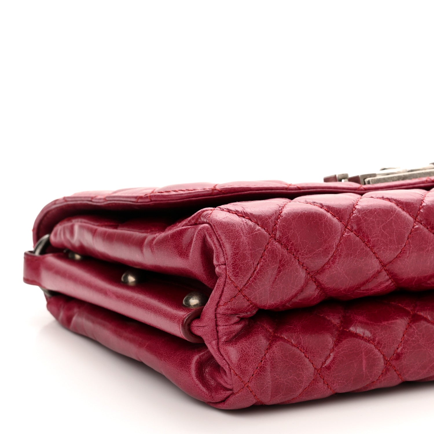 Chanel Glazed Calfskin Quilted Soft Boy Flap Red 9 of 10