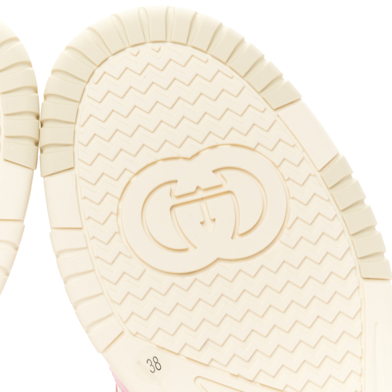 Gucci Calfskin Womens Re-Web Sneakers 38 White Pink 8 of 12