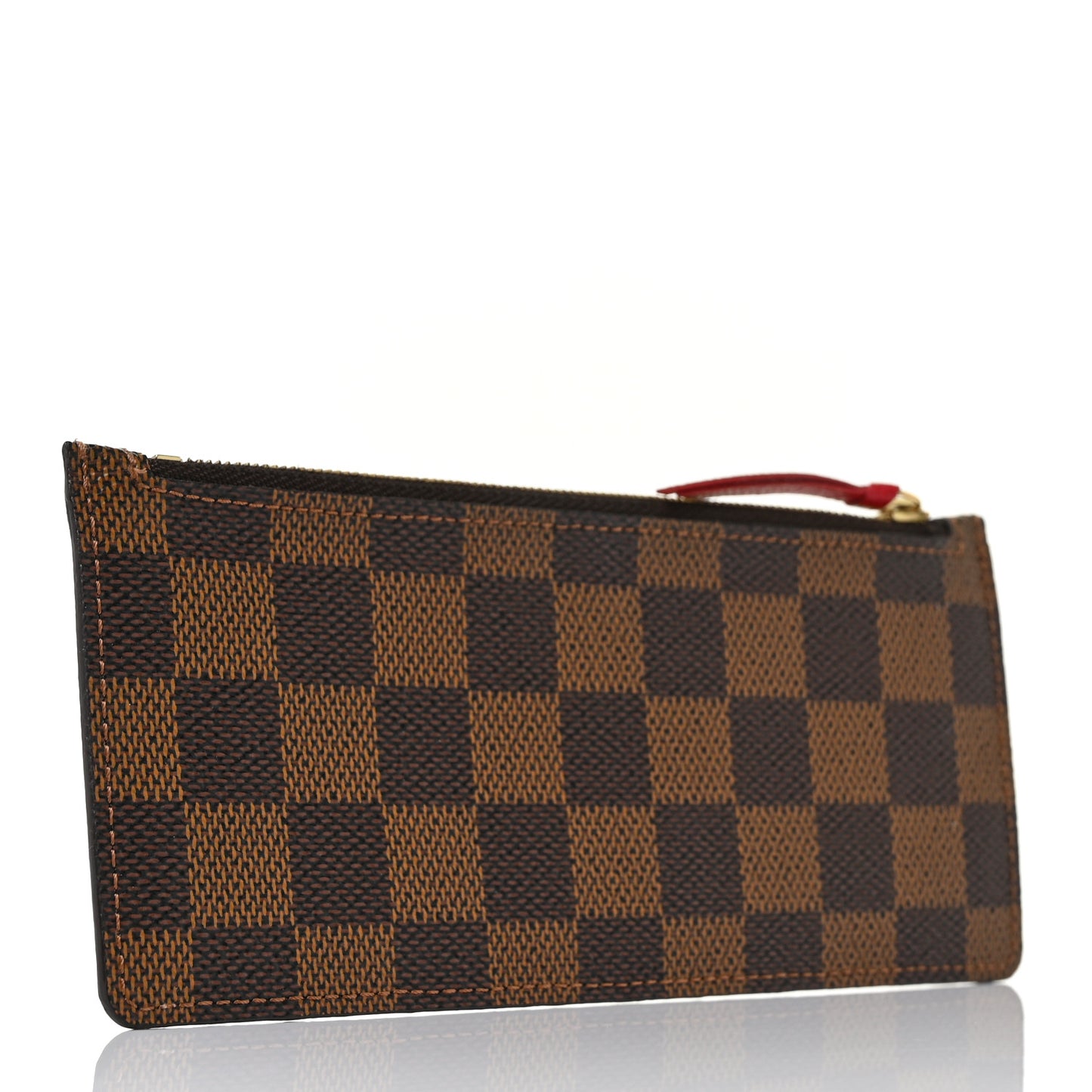 Damier Ebene Josephine Wallet Zippered Insert Red
