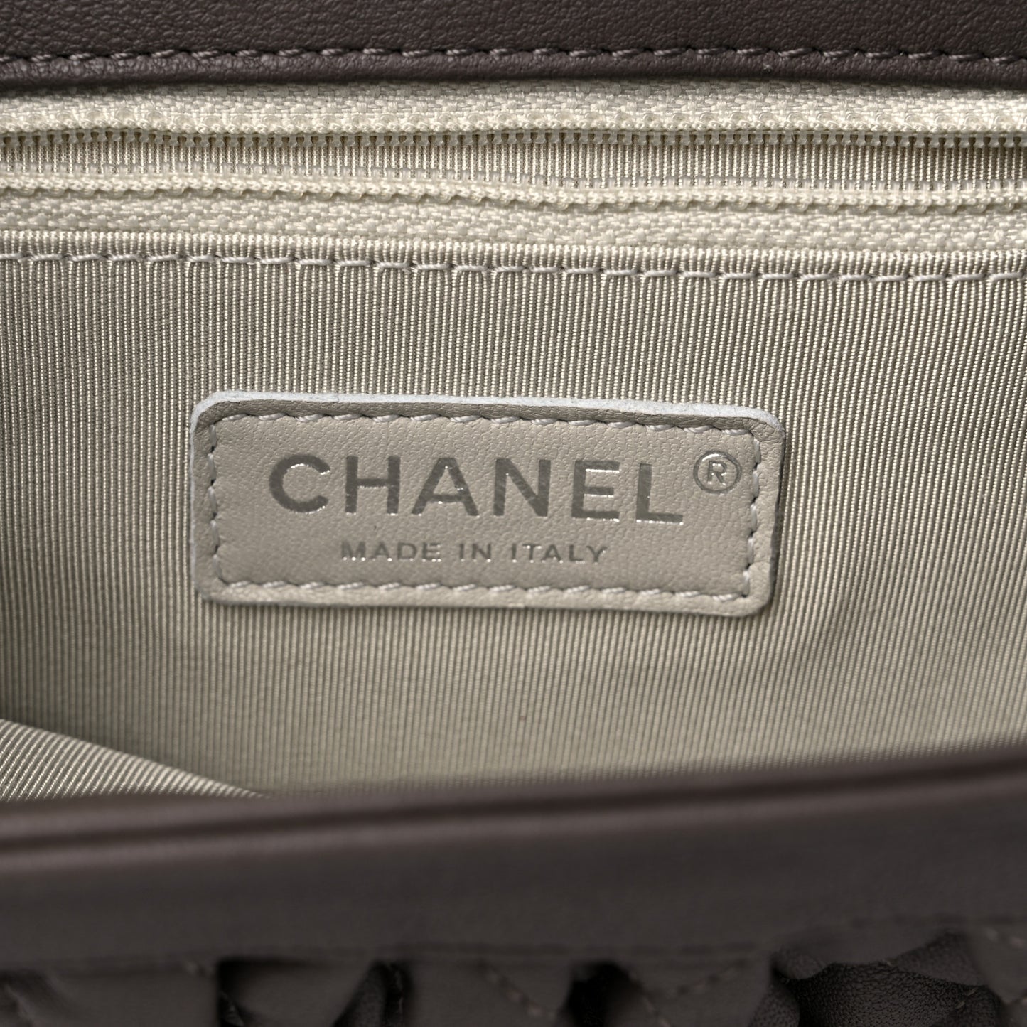 Washed Lambskin Quilted Mini Chain Around Flap Taupe