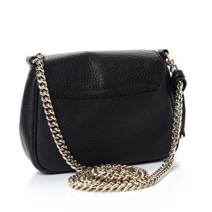 Gucci Pebbled Calfskin Small Soho Flap Crossbody Black 3 of 13