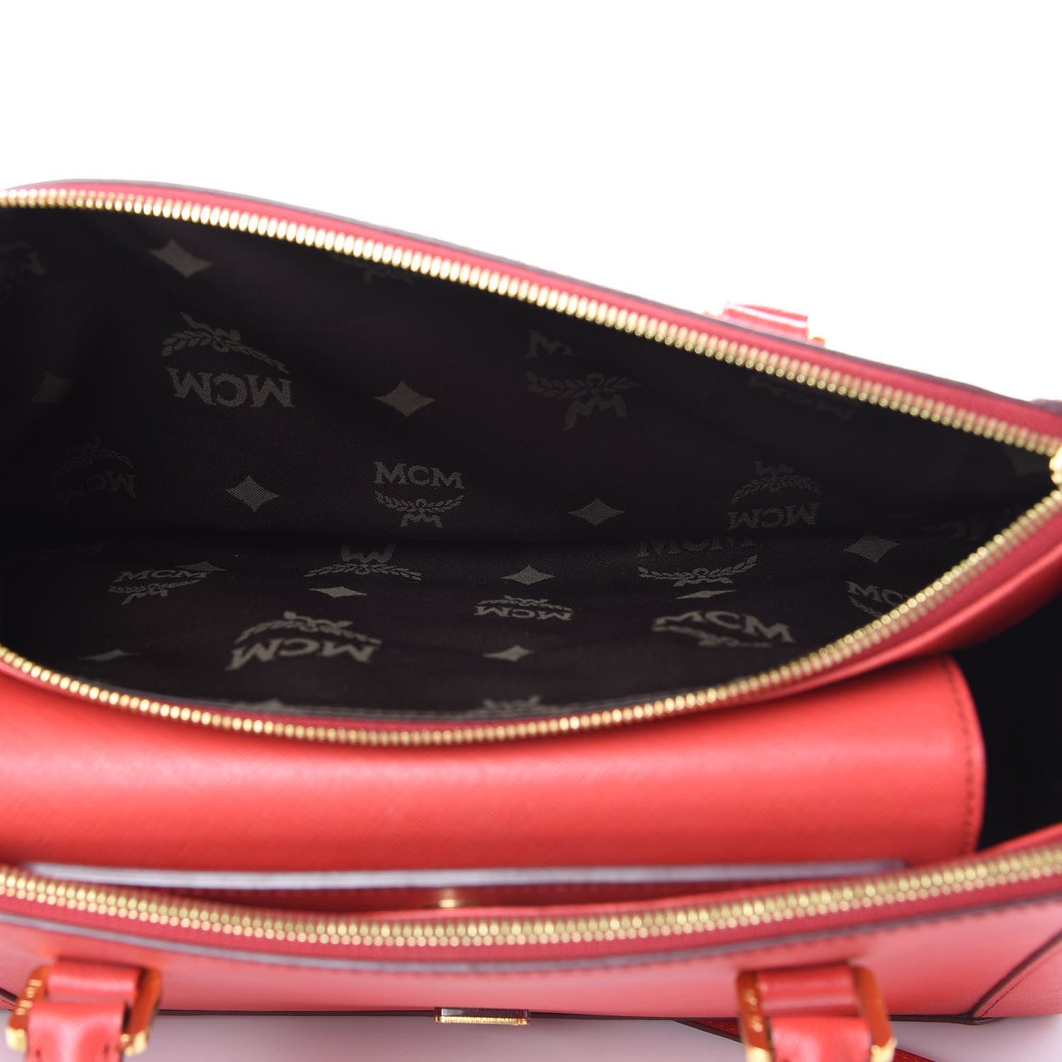 MCM Saffiano Nuovo Tote Hot Coral 5 of 13