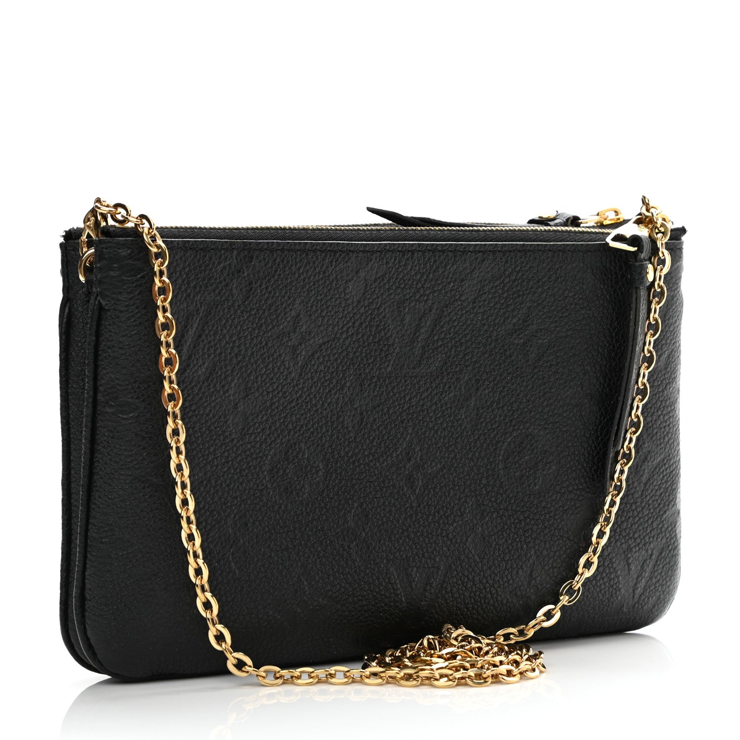 Louis Vuitton Empreinte Double Zip Pochette Black 3 of 16