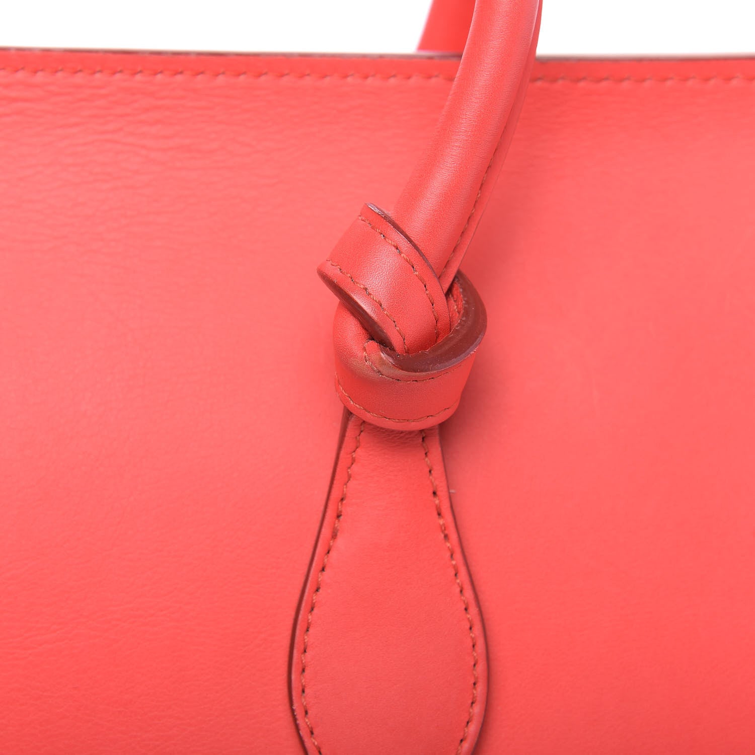 Celine Smooth Calfskin Mini Tie Knot Tote Alizarin 6 of 17