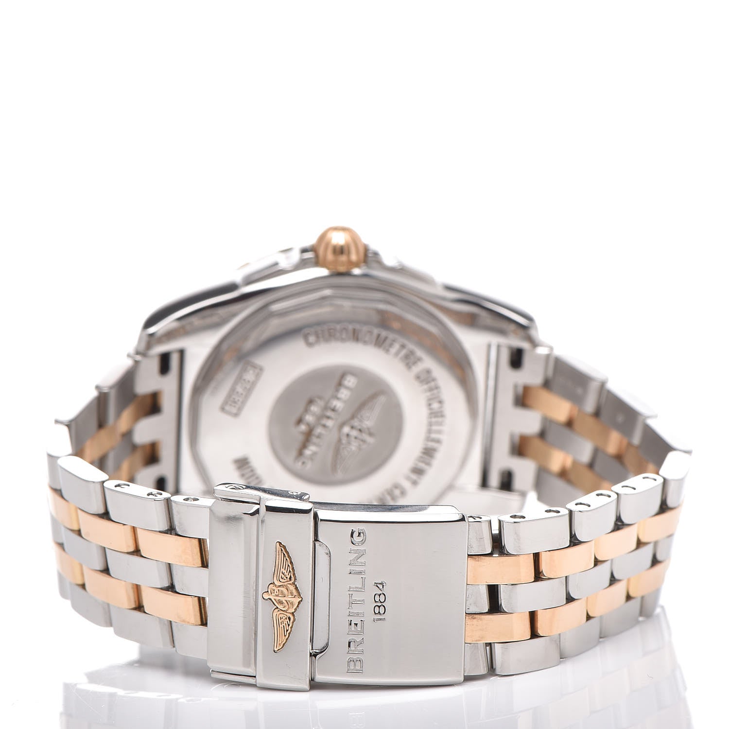 Breitling Stainless Steel 18K Rose Gold Diamond Mother of Pearl 36mm Galactic Automatic Watch C37330 7 of 14