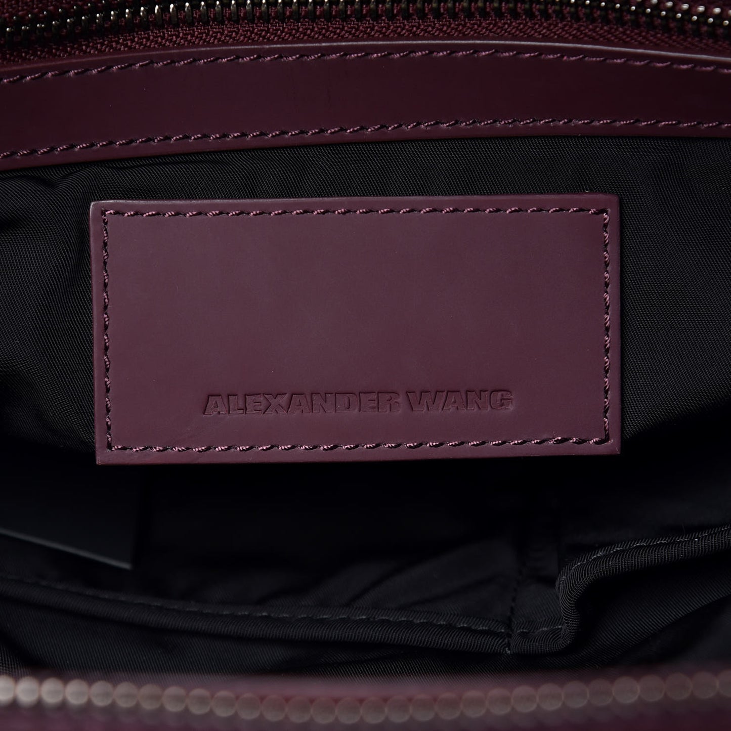 Lizard Embossed Small Liner Tote Oxblood