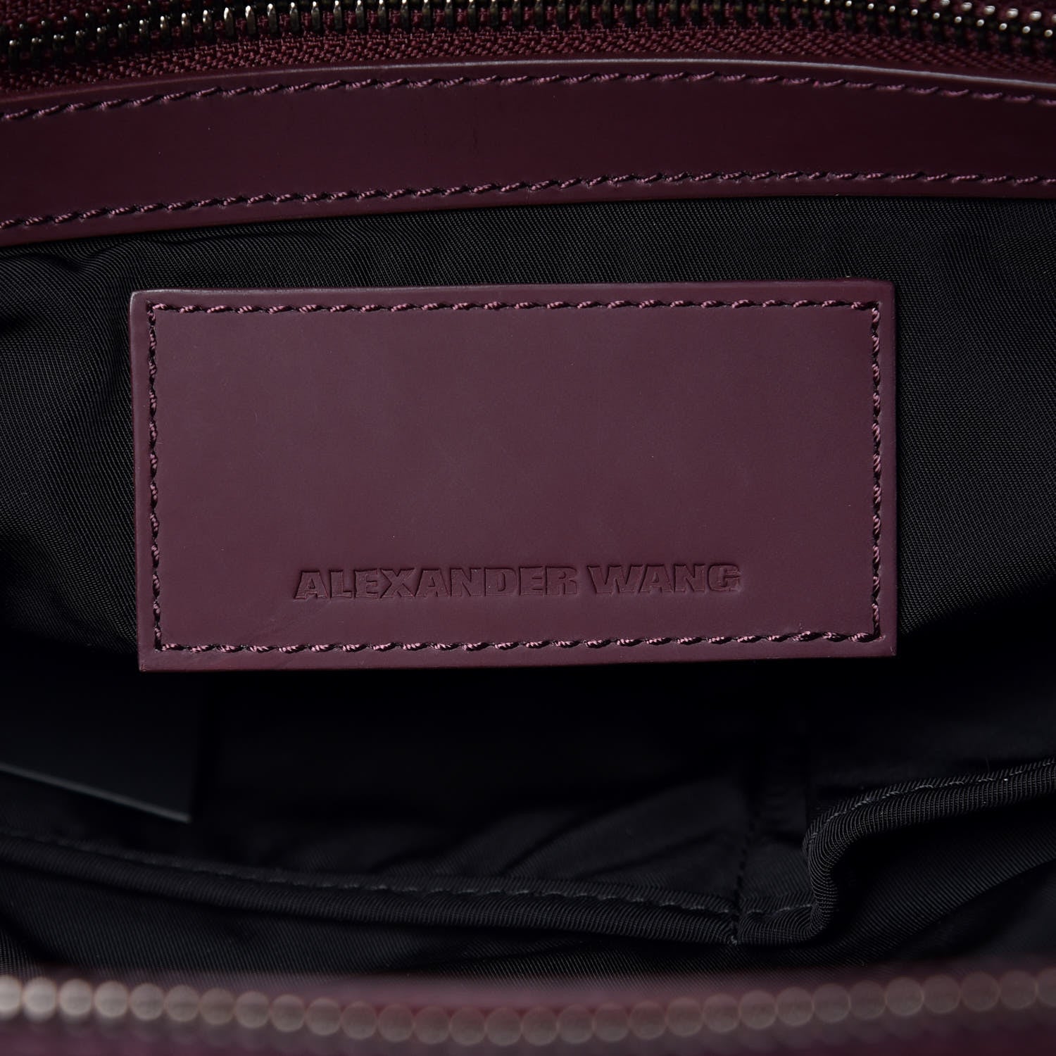 Alexander Wang Lizard Embossed Small Liner Tote Oxblood 6 of 9