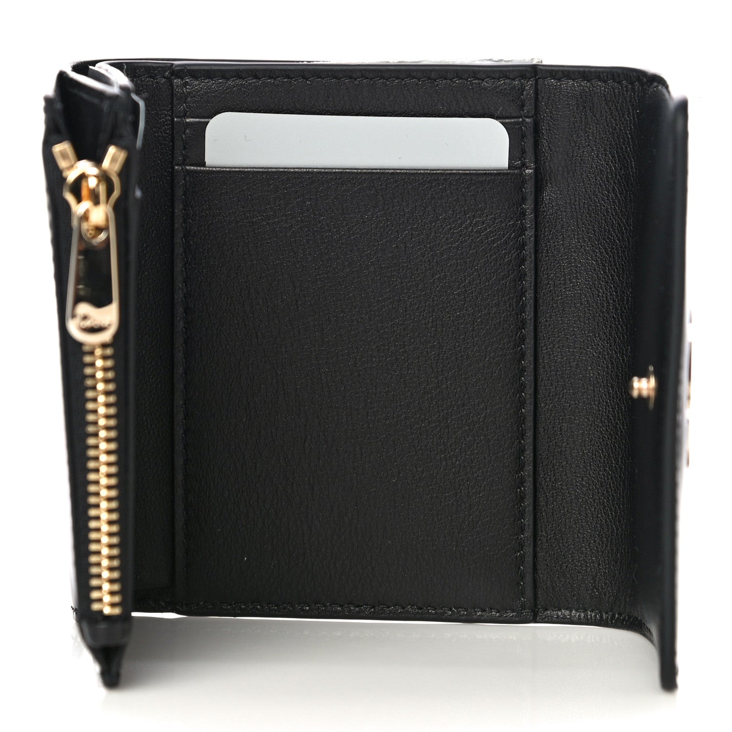 Christian Dior Patent 30 Montaigne Wallet Black 7 of 11