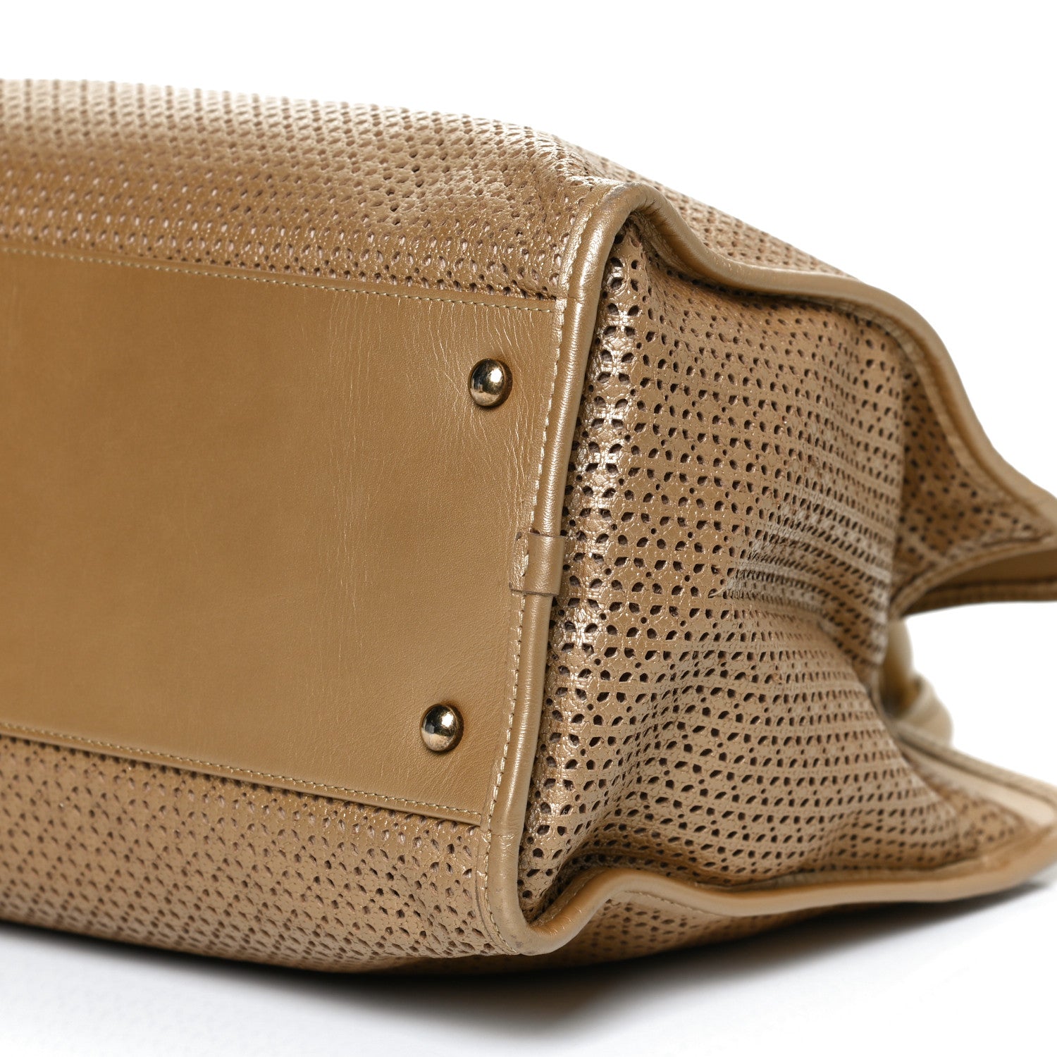 Chanel Metallic Calfskin Perforated Up In The Air Tote Gold 10 of 12