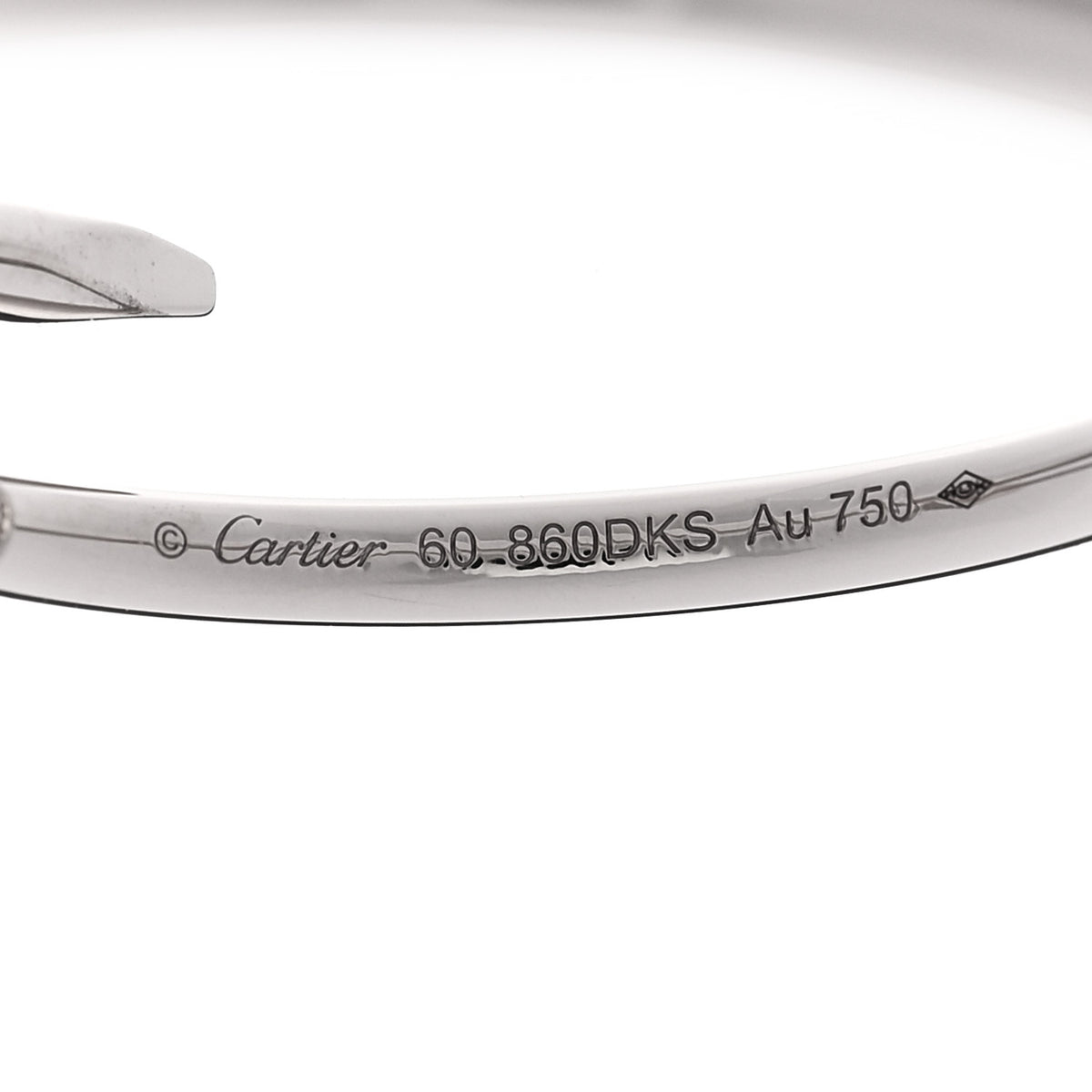 18K White Gold Small Juste Un Clou Ring 62 10