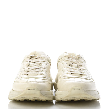 Gucci Calfskin Logo Mens Rhyton Sneakers 7 Ivory 2 of 8