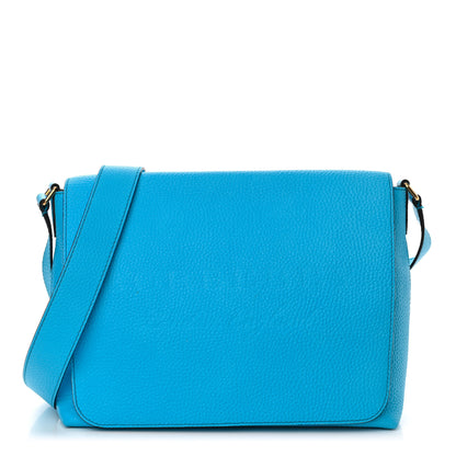 Burberry Signature Grain Burleigh Crossbody Bag Blue 1 of 13