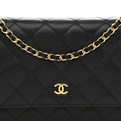 Chanel Caviar Quilted Wallet On Chain WOC Black 9 of 10