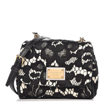 Dolce & Gabbana Lace Mini Miss Sicily Crossbody Black 1 of 6