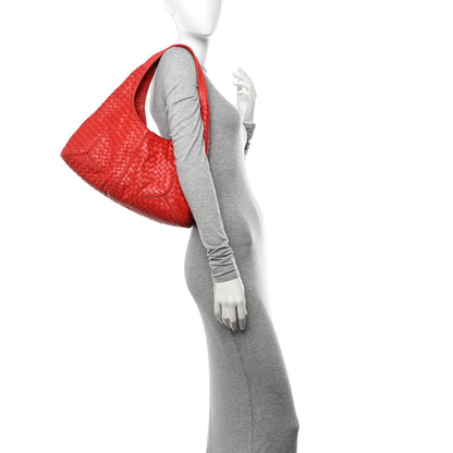 Bottega Veneta Nappa Intrecciato Ball Hobo Cardinal 2 of 14