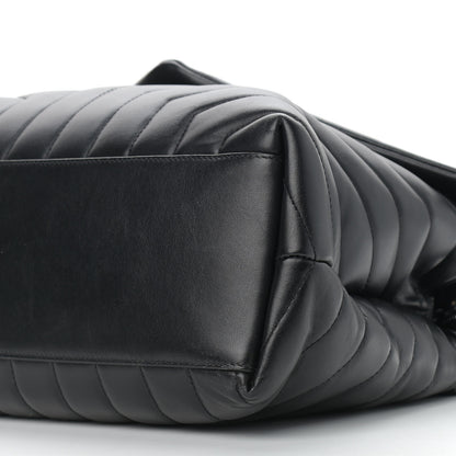 Saint Laurent Calfskin Y Quilted Monogram Medium Loulou Chain Satchel Black 10 of 12