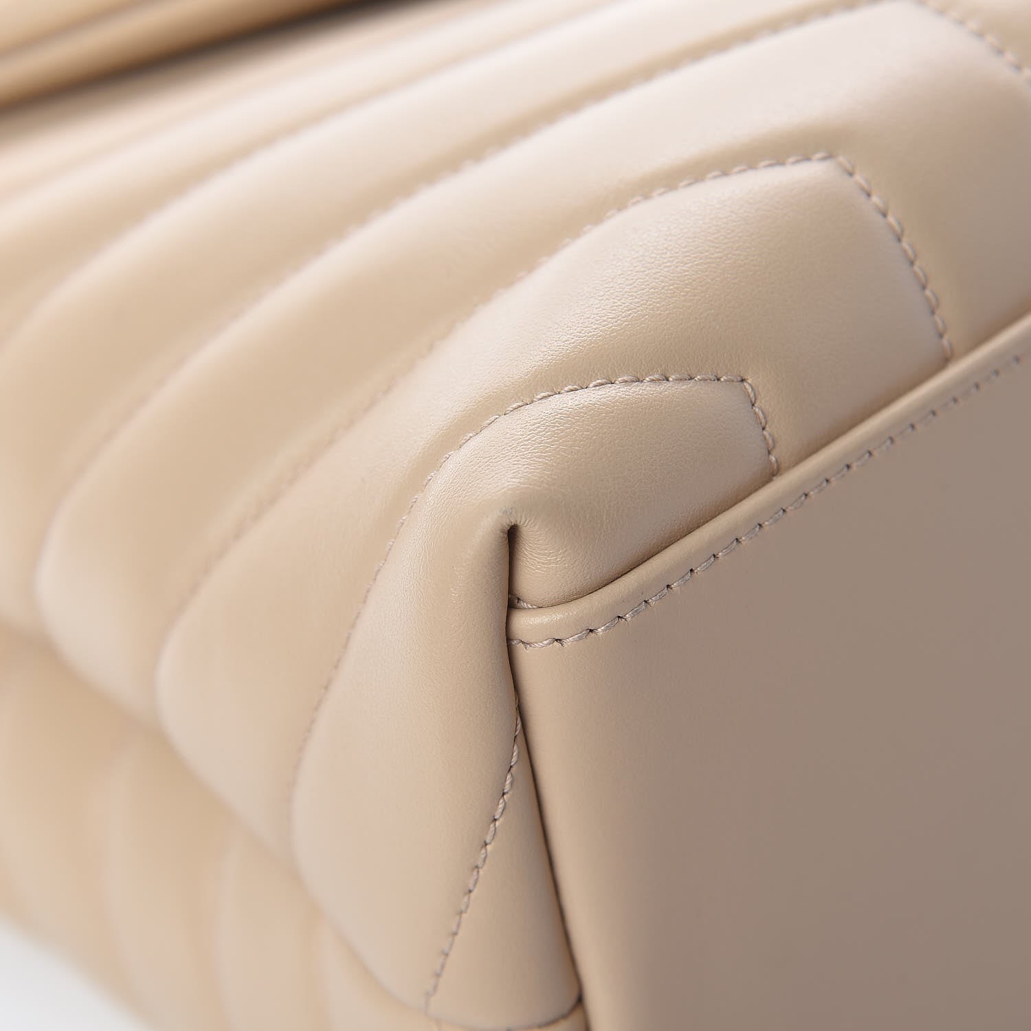 Saint Laurent Calfskin Y Quilted Monogram Medium Loulou Chain Satchel Nude Powder 10 of 14