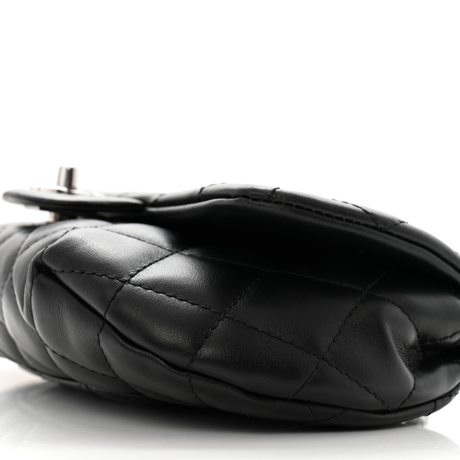 Chanel Calfskin Quilted CC Uniform Flap Belt Bag Black 12 of 16