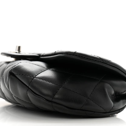 Chanel Calfskin Quilted CC Uniform Flap Belt Bag Black 12 of 16