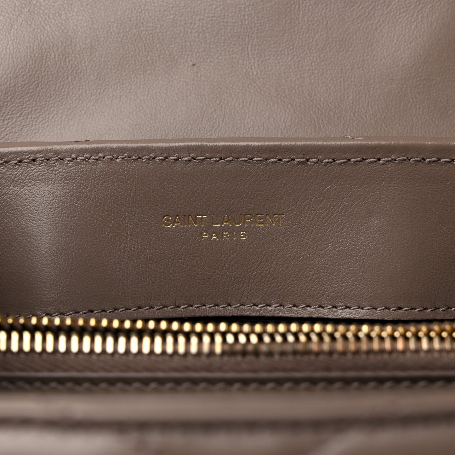 Calfskin Y Quilted Monogram Small Loulou Chain Satchel Taupe