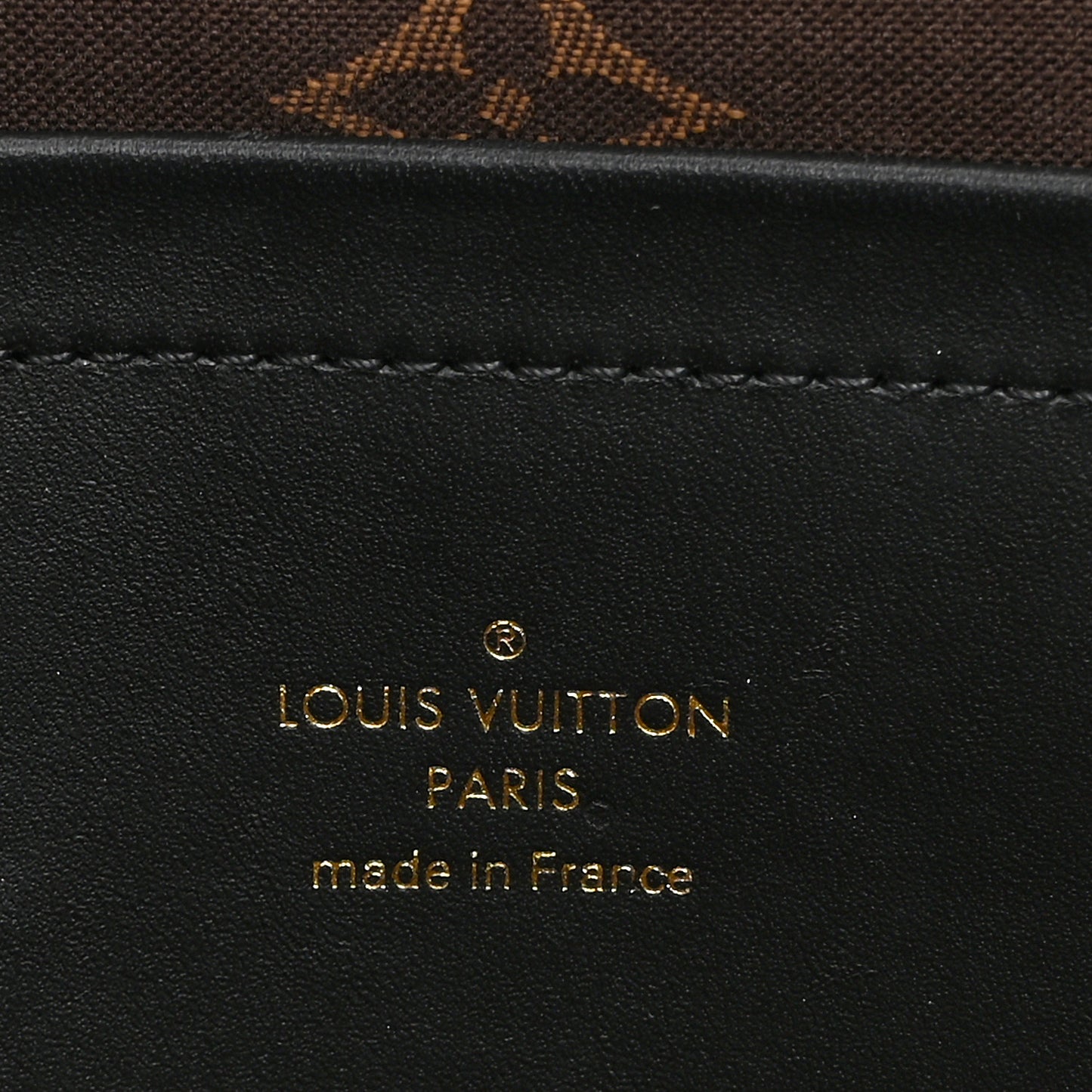 Calfskin Monogram Embossed Utility Crossbody Black