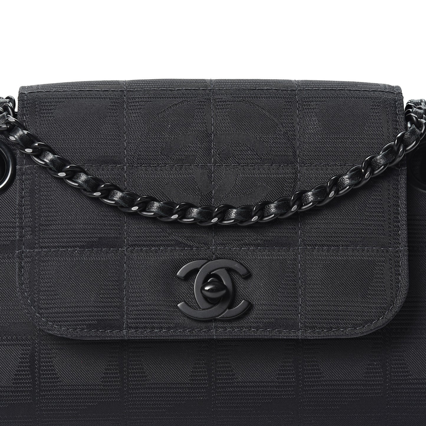 Nylon Mini Travel Accordion Flap Black