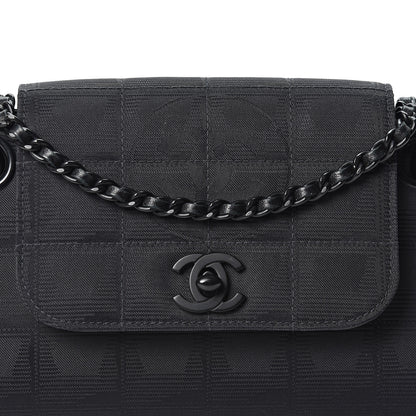 Chanel Nylon Mini Travel Accordion Flap Black 9 of 13