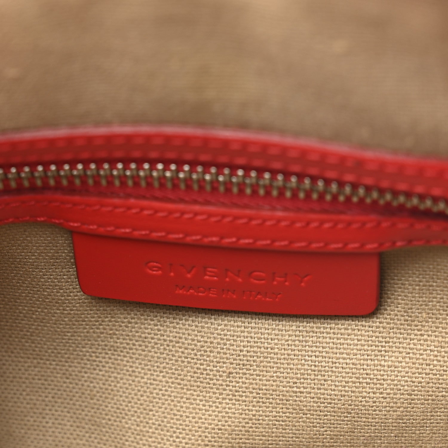 Givenchy Shiny Lord Calfskin Mini Antigona Red 6 of 13