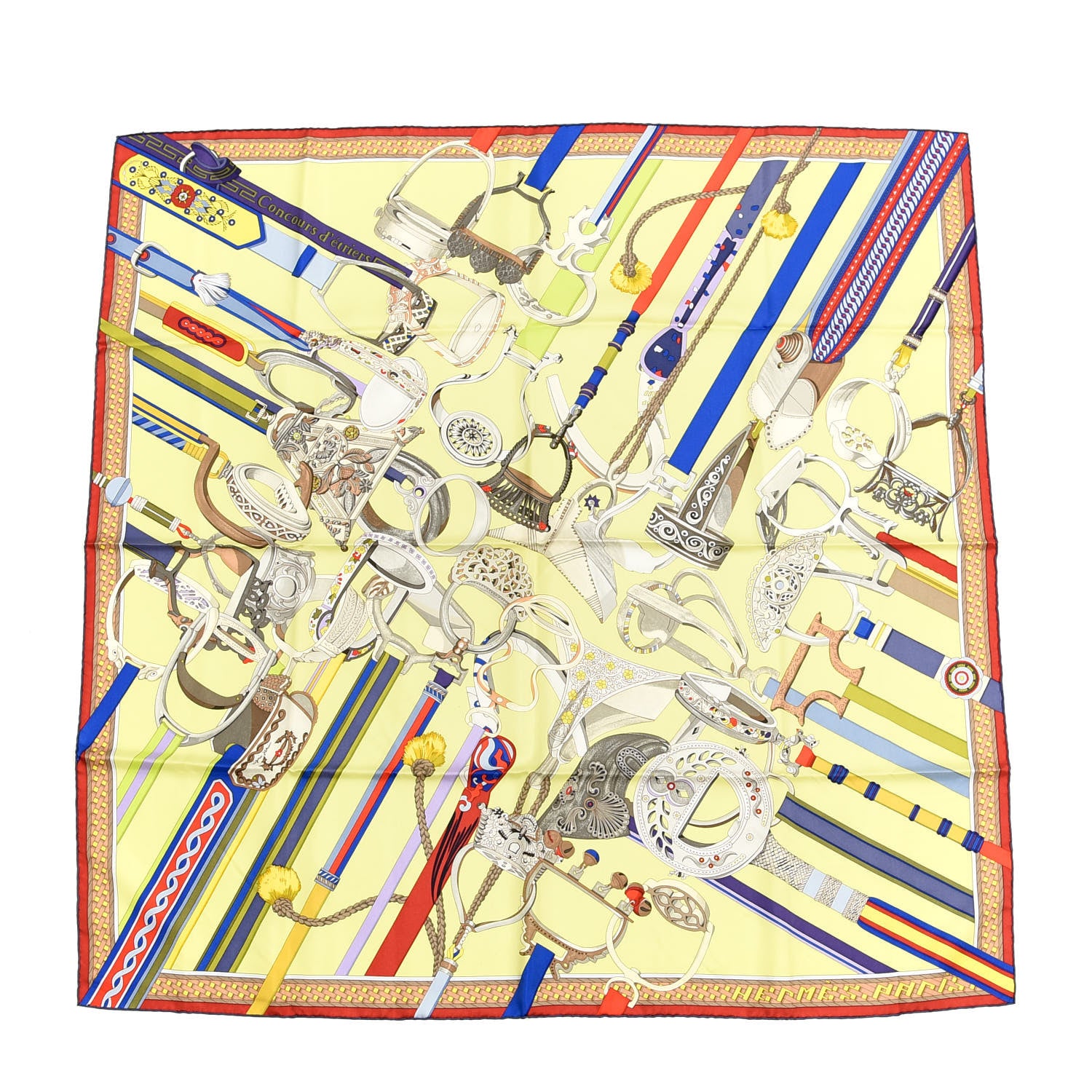 Hermes Silk Concours D'Etriers Scarf 90 1 of 4