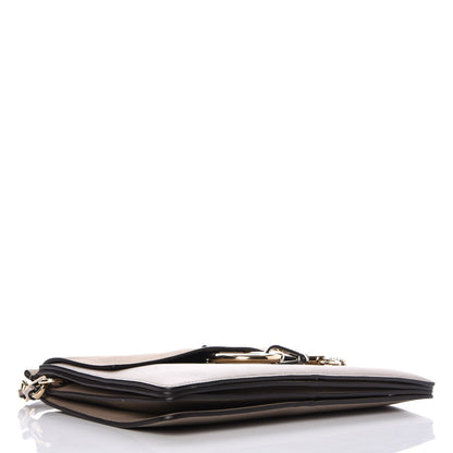 Chloe Calfskin Suede Medium Faye Shoulder Bag Motty Grey 4 of 9