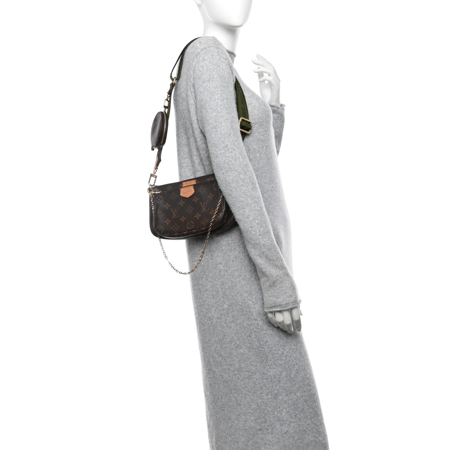 Monogram Multi Pochette Accessories Kaki