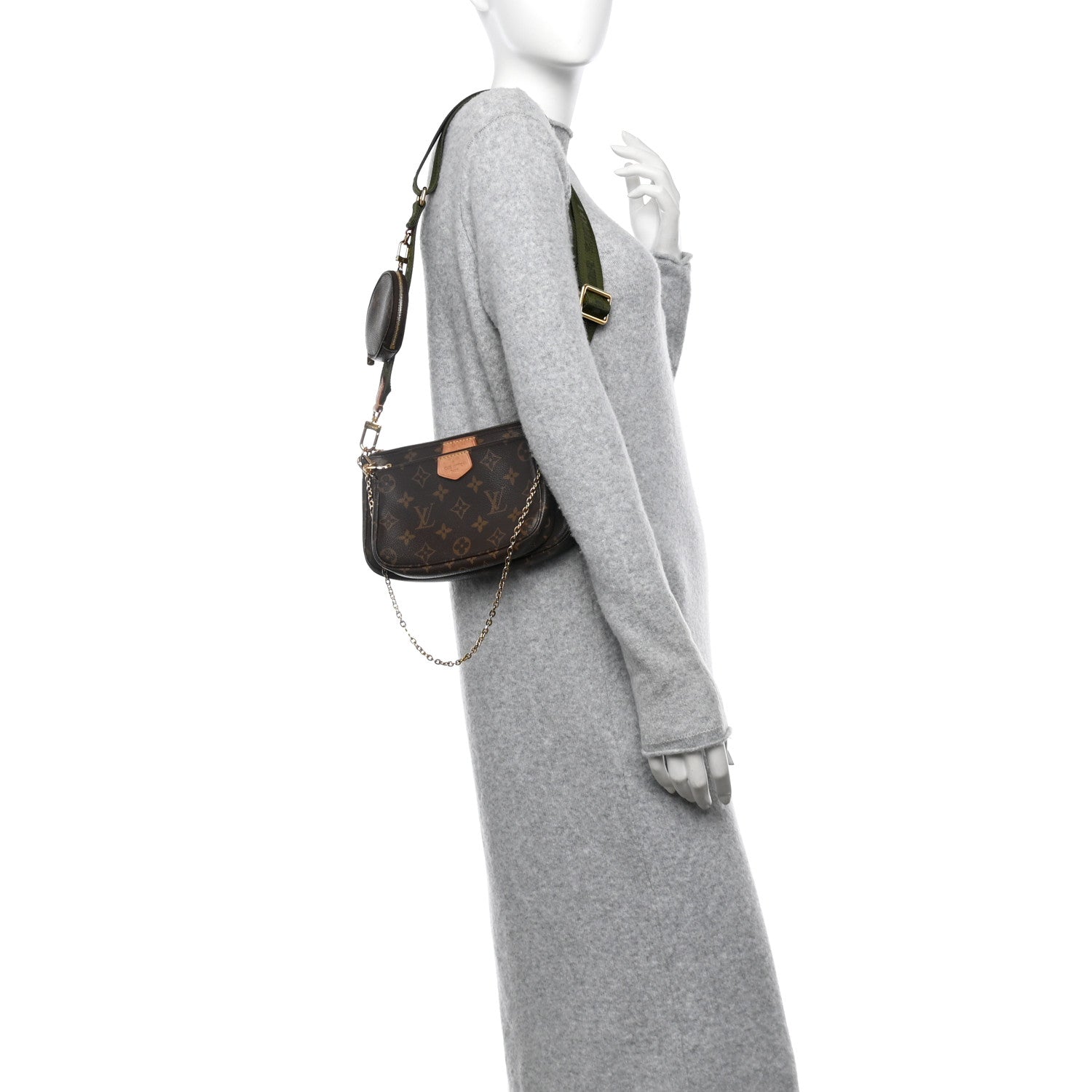 Louis Vuitton Monogram Multi Pochette Accessories Kaki 2 of 12