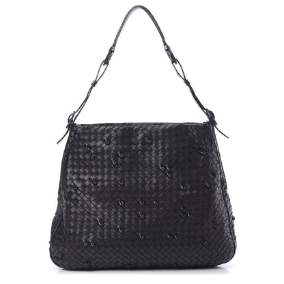 Bottega Veneta Nappa Intrecciato Naruto Knot Hobo Black 1 of 13