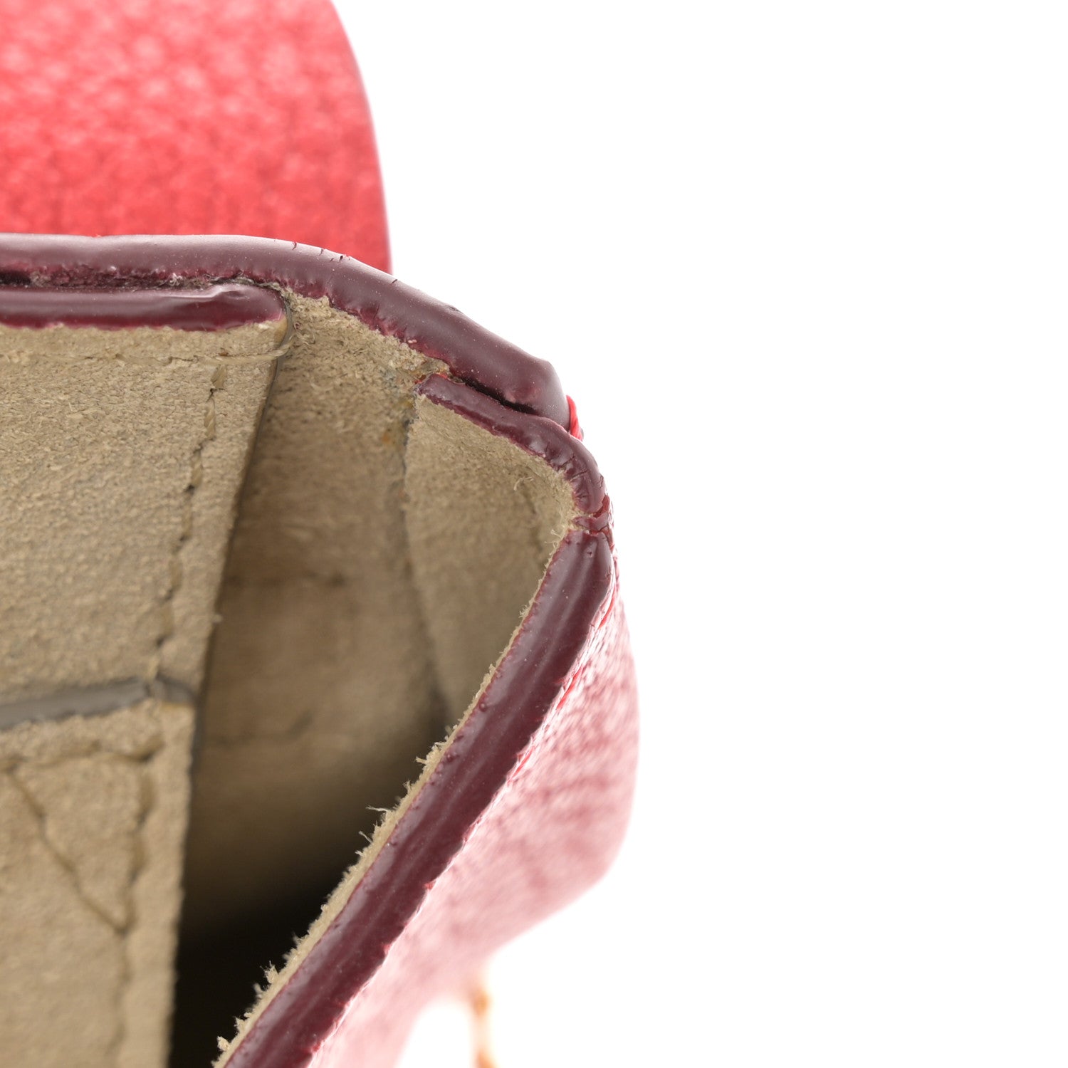 Chloe Grained Lambskin Drew Shoulder Bag Plaid Red 11 of 14