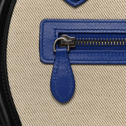 Celine Canvas Smooth Calfskin Nano Tri-Color Luggage Natural Blue 19 of 19