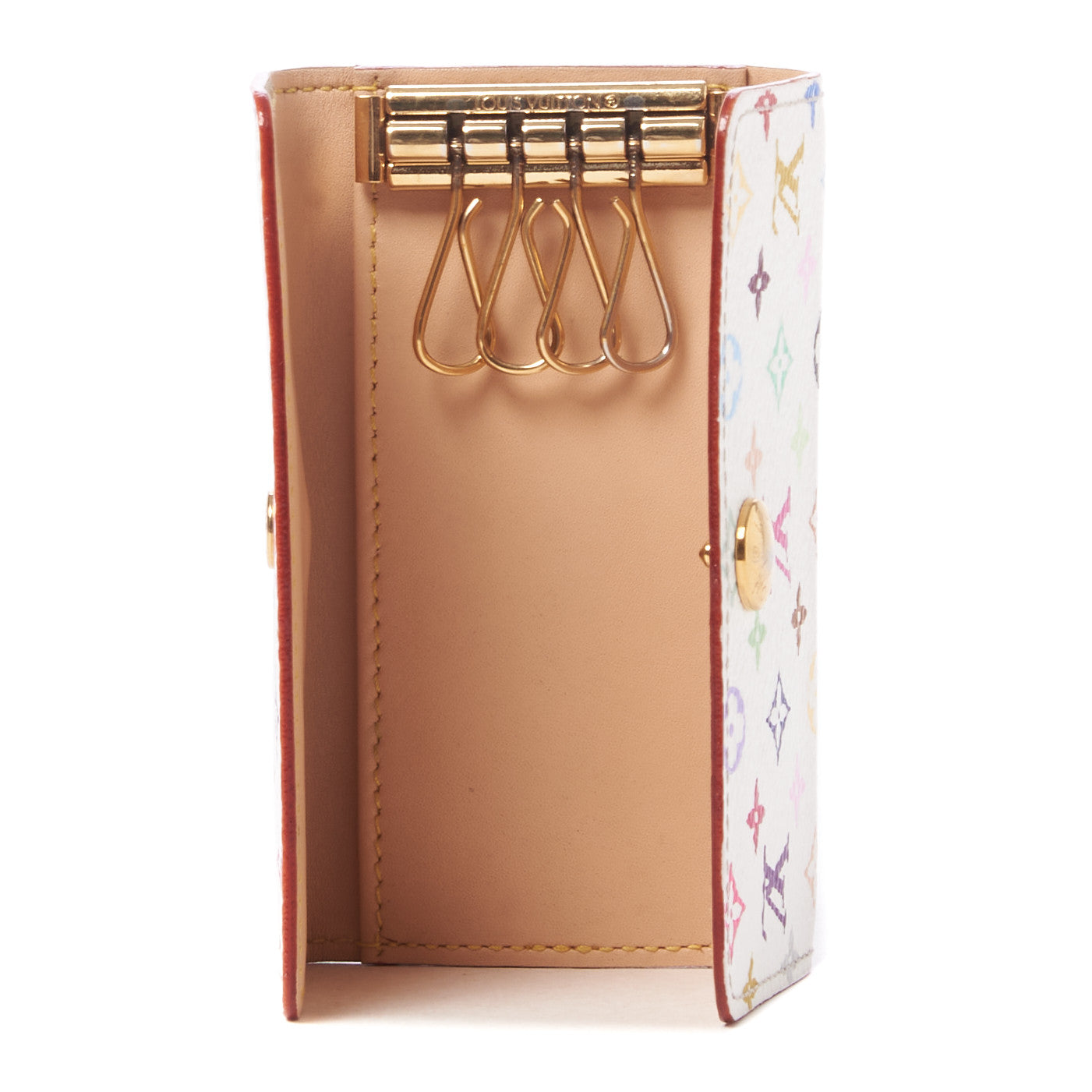 Monogram Multicolor Multicles 4 Key Holder White
