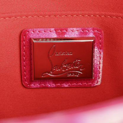 Christian Louboutin Patent Glittart Studded Loubiposh Chain Shocking Pink 6 of 10